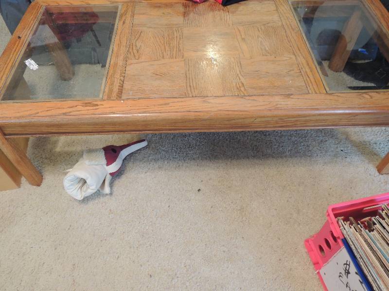 lot 173 image: COFFEE TABLE  AND 2 END TABLES
