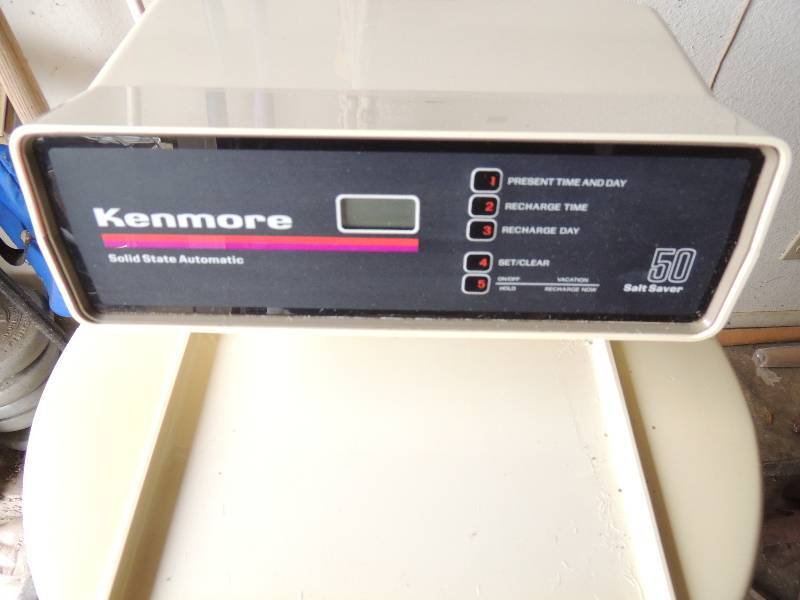 lot 210 image: Kenmore solid state automatic 50 salt saver extra capacity water softener 50