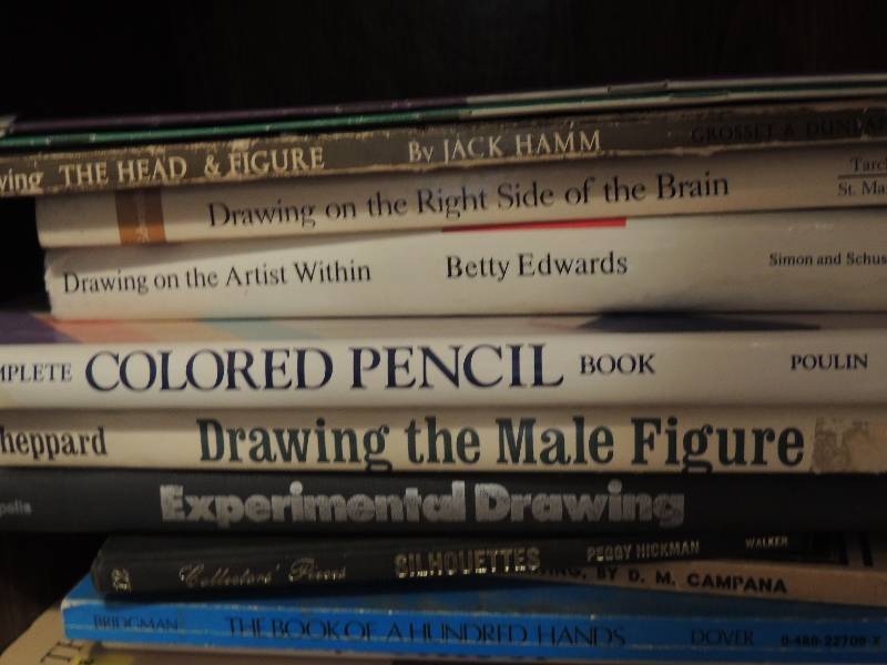 lot 288 image: 14 art books all focused on techniques of drawing with pencil, pen& ink