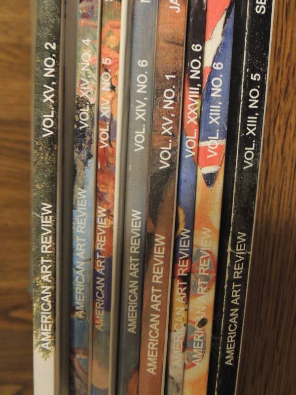 lot 241 image: 9 american art review professional art journals