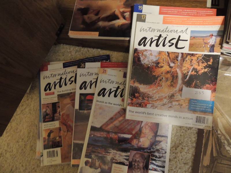 lot 233 image: International artist magazine x 9 2001-2003