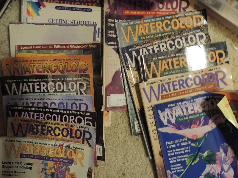 lot 239 image: Professional watercolor  artist books x17
