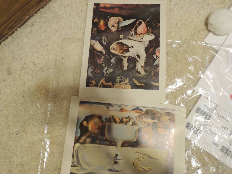lot 247 image: 2 full color prints Plate 137 Dali and plate 136 Bosch