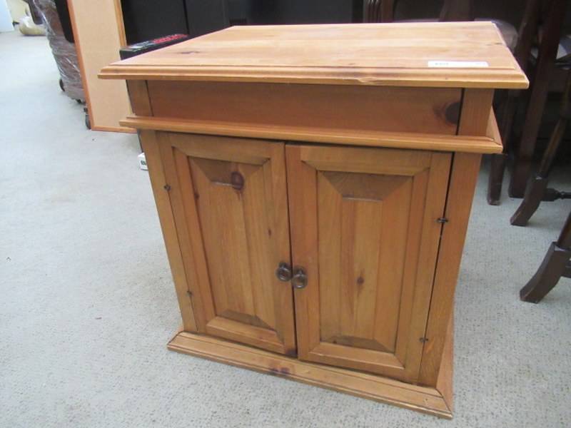 lot 82 image: WOODEN NIGHT STAND
