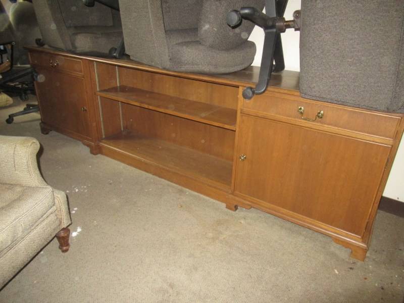 lot 109 image: SOLID WOODEN CREDENZA
