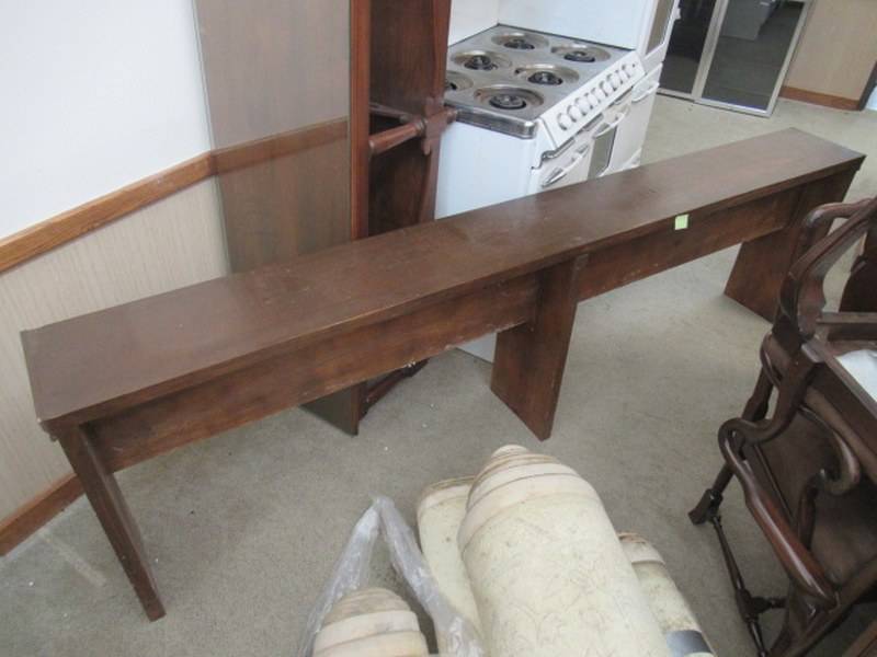 lot 112 image: WOODEN HAND MADE  SHELF