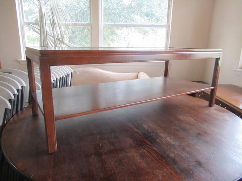 lot 117 image: VINTAGE WOODEN COFFEE TABLE