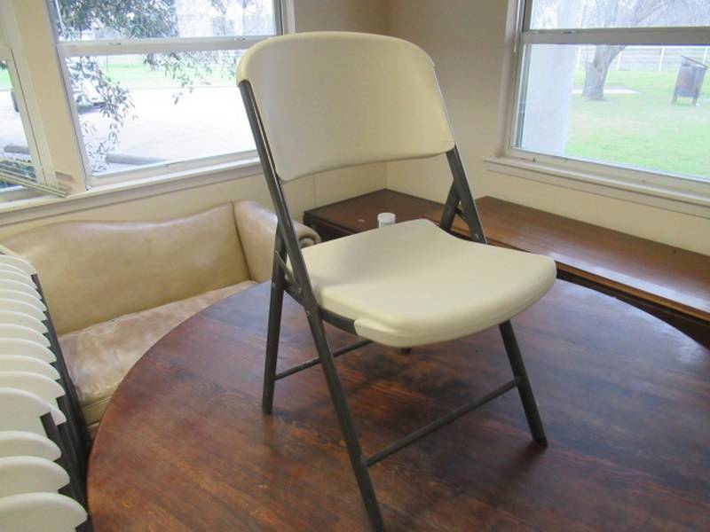 lot 119 image: LIFETIME FOLDING CHAIRS