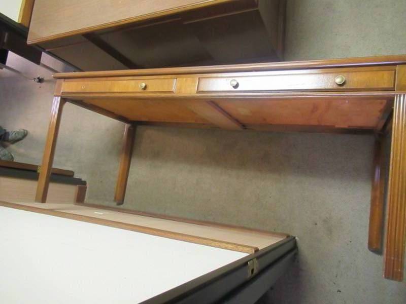 lot 142 image: WOODEN DESK