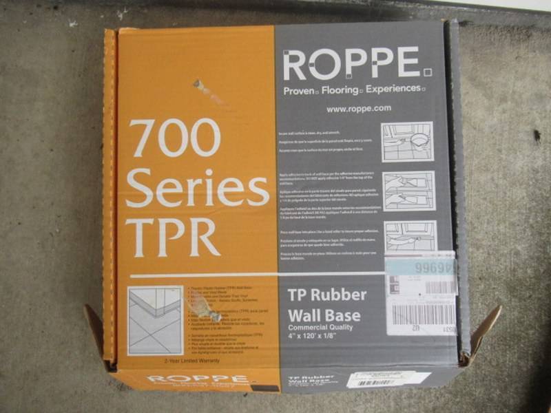 lot 161 image: TP RUBBER WALL BASE