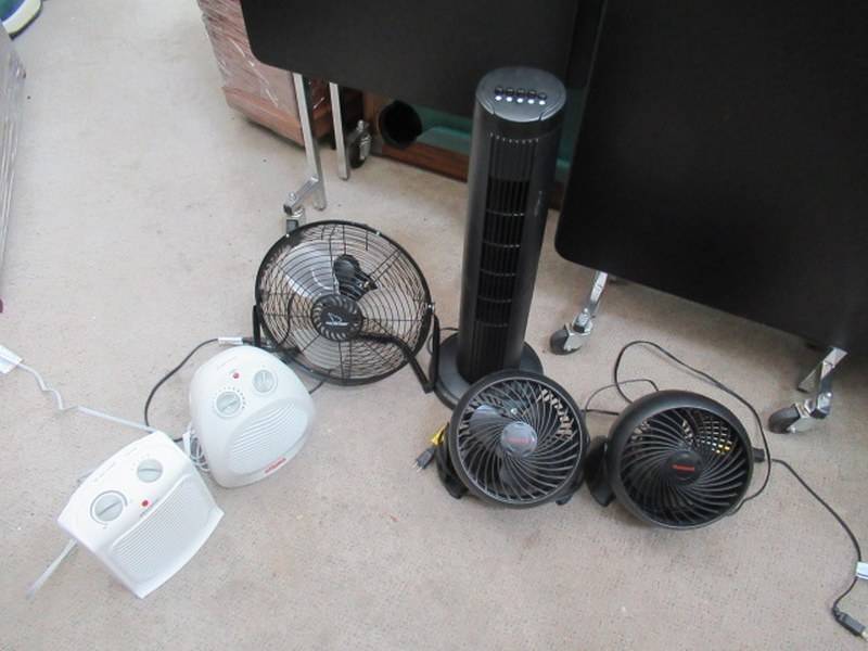 lot 203 image: ASSORTED FANS AND HEATERS