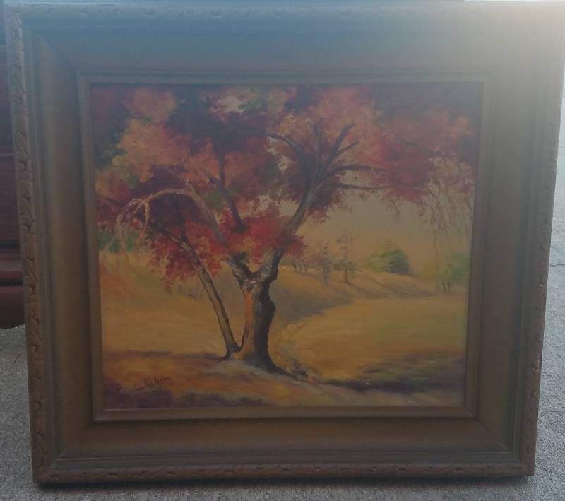 lot 11 image: OIL CANVAS PAINTING