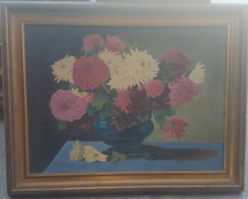 lot 14 image: OIL CANVAS PAINTING