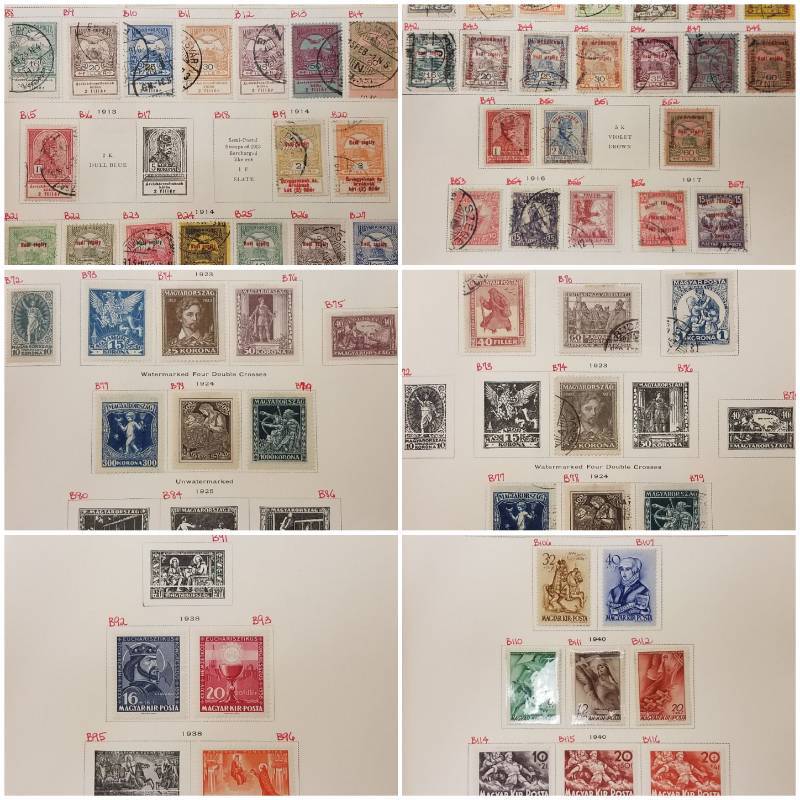 lot 79 image: VINTAGE HUNGARY STAMP COLLECTION (OVER 2100 STAMPS)