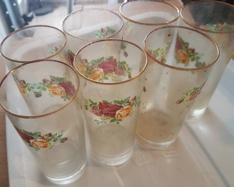 lot 100 image: ROYAL DOULTON GLASSWARE TUMBLERS