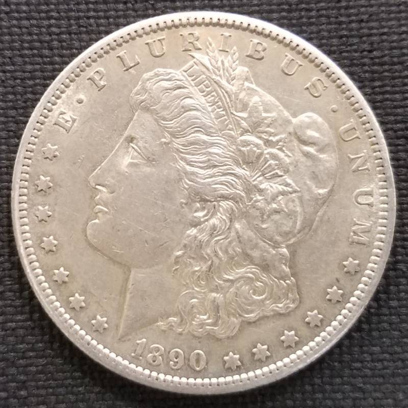lot 127 image: 1890-S MORGAN SILVER DOLLAR