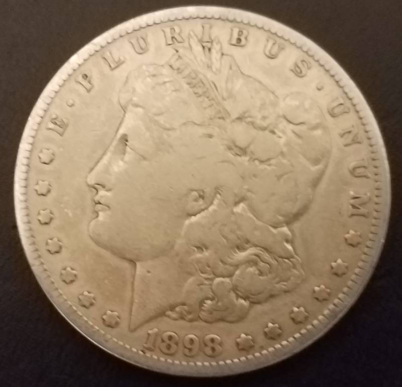 lot 128 image: 1898-S MORGAN SILVER DOLLAR