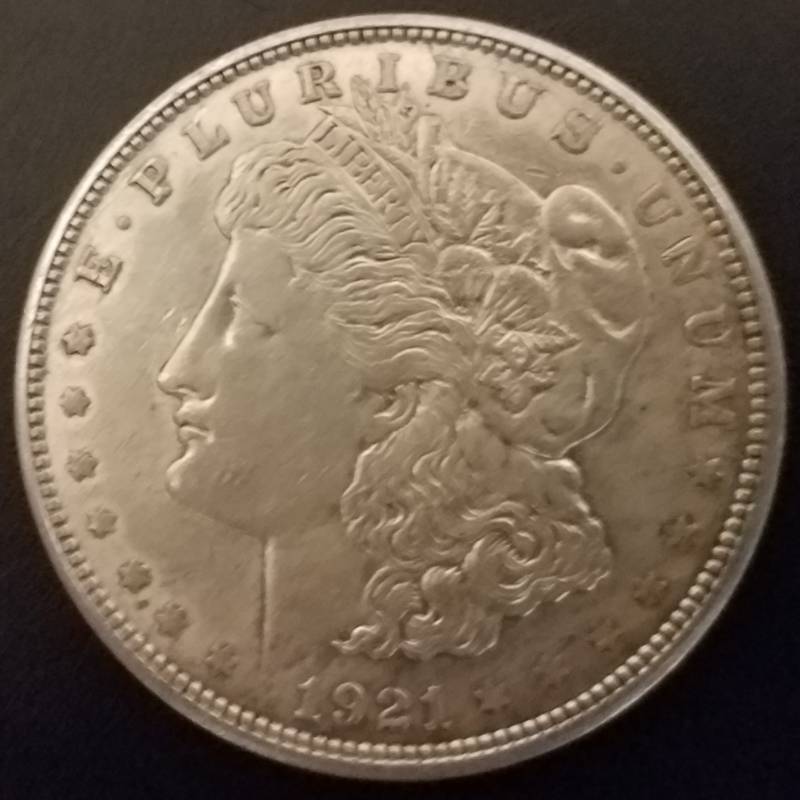 lot 129 image: 1921-D MORGAN SILVER DOLLAR