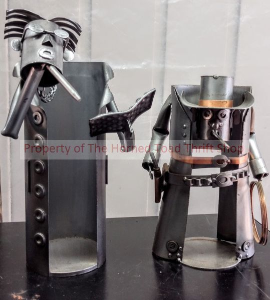 lot 84 image: Metal Wine or Liquor Bottle Holder and more