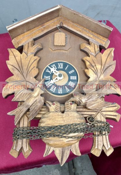 lot 254 image: Cuckoo Clock and other clock