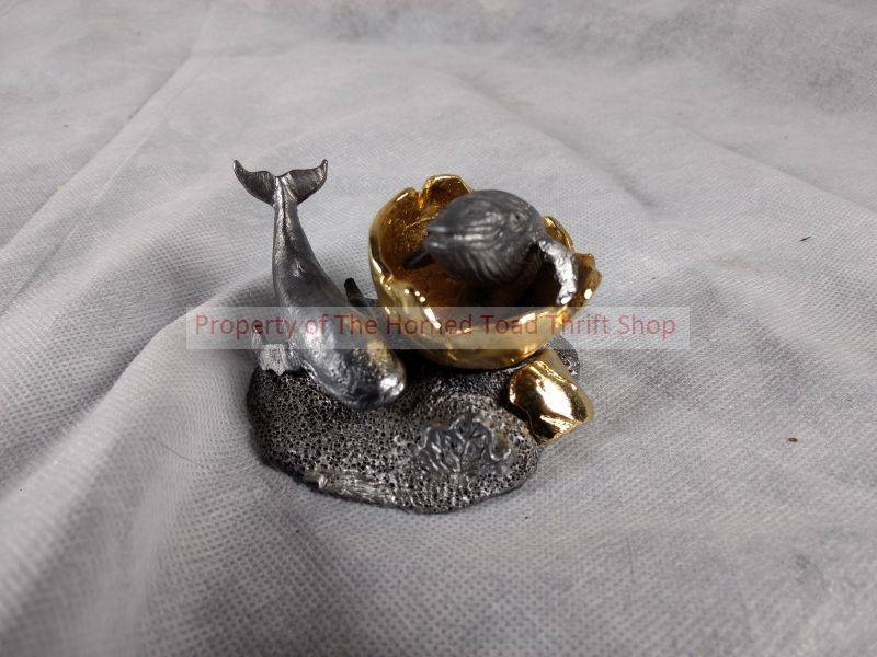 lot 299 image: Vintage Michael Ricker Collectible Pewter Figure