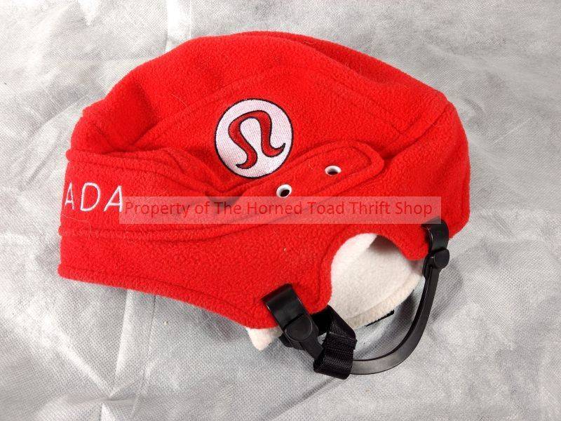 lot 273 image: Lululemon Canada Hockey Fleece Helmet Hat Cap