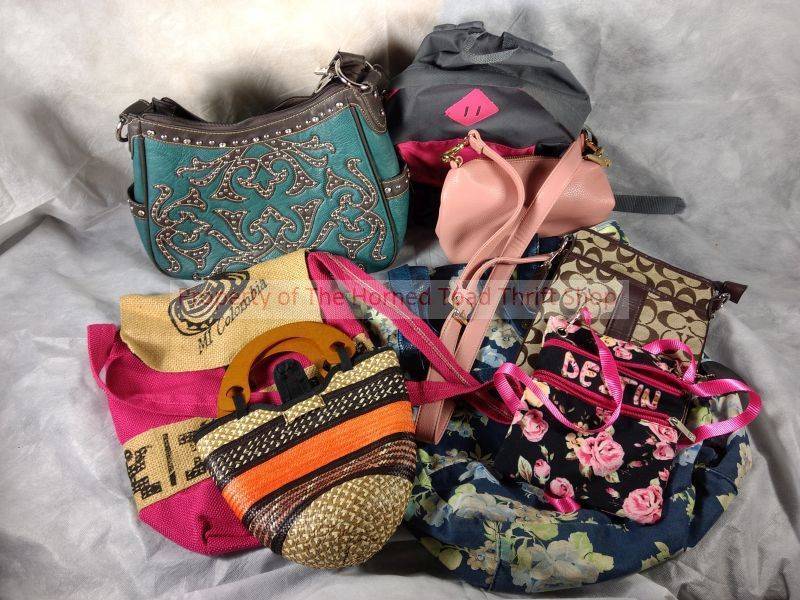 lot 321 image: (8) Assorted Purses, Clutches, and Handbags