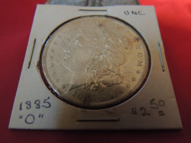 lot 10 image: Morgan Silver Dollar 1885 O BRILLIANT