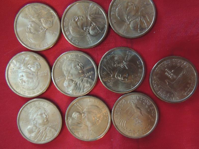 lot 29 image: Sacagawea Dollars 2000 P x 10