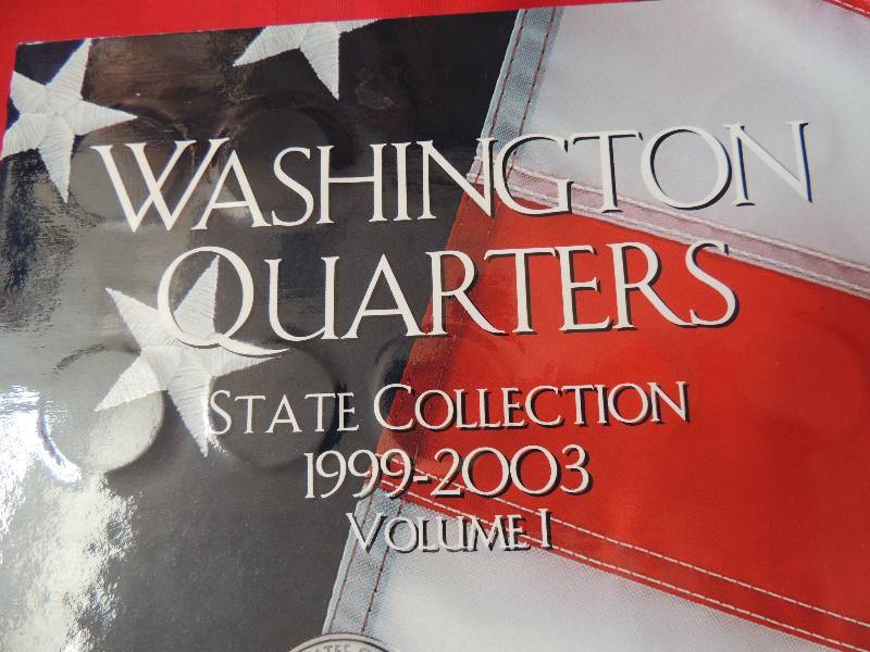 lot 32 image: Washington Quarters State Collection Volume I 1999-2003. 42 quarter ( missing 8 of set)