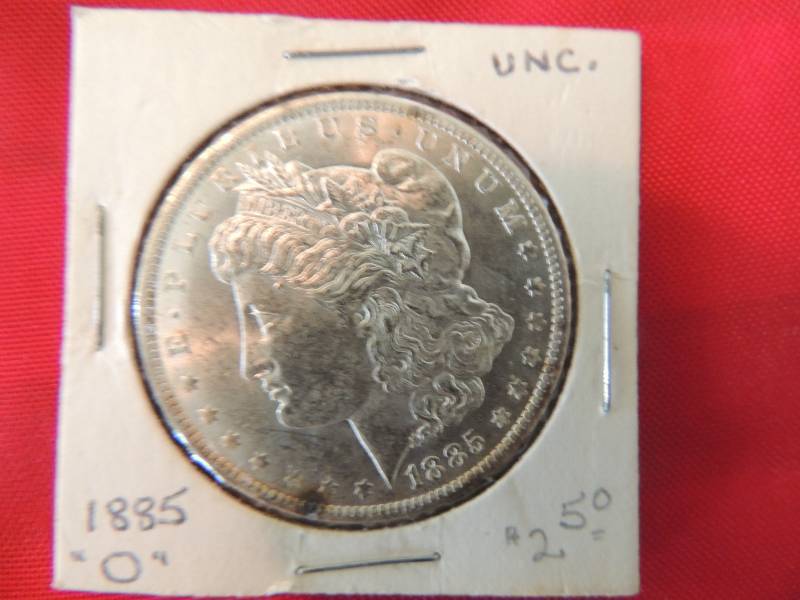 lot 51 image: Morgan Silver Dollar 1885 O BRILLIANT