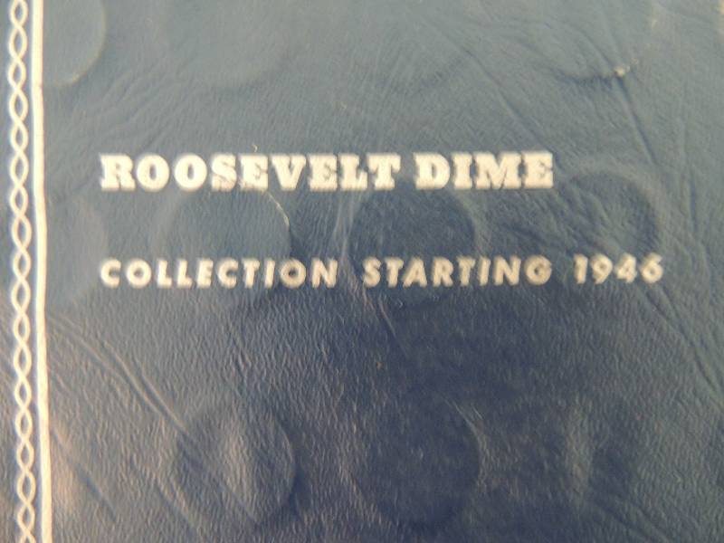 lot 64 image: Roosevelt Dime Collection 1946- forward Contains  22 dimes