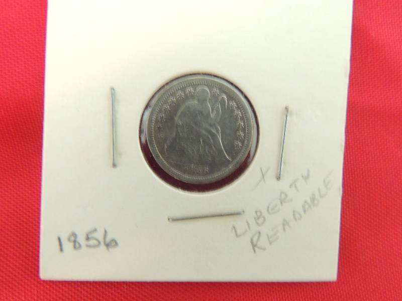 lot 79 image: Liberty seated dime 1856 Very GOOD condition (see picture)