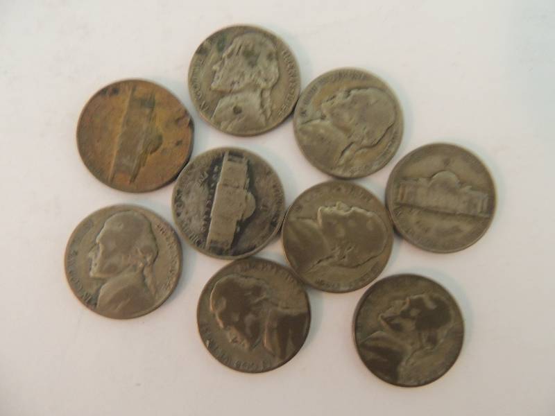lot 86 image: Washington Nickels 1944. Qty. 9