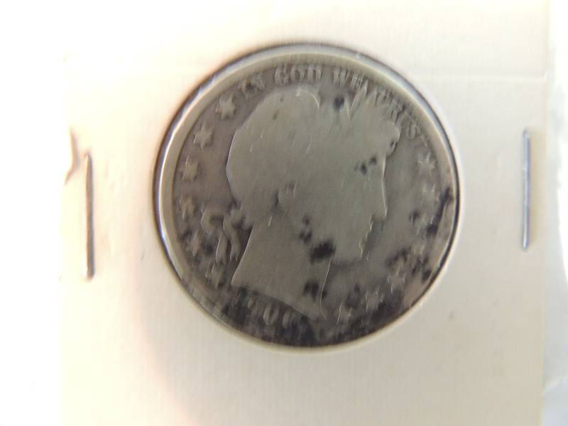 lot 101 image: Barber Silver half dollar 1906