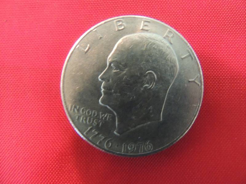 lot 107 image: Eisenhower Dollar 1776-1976