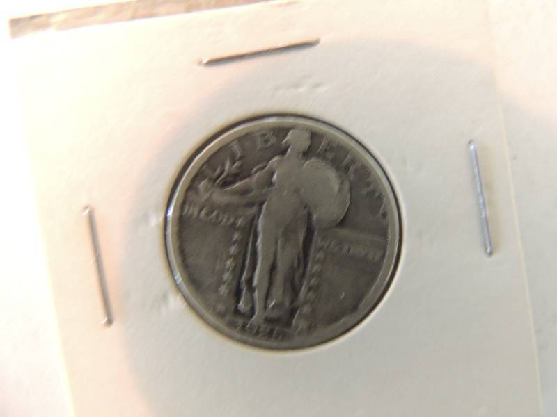lot 117 image: Standing Liberty Silver quarter dollar . 1925