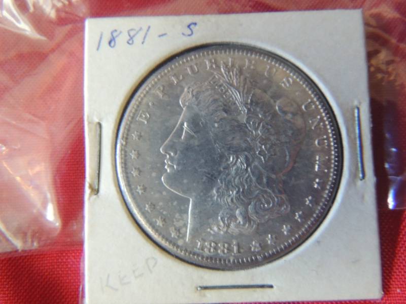 lot 163 image: Morgan Silver Dollar 1881 S