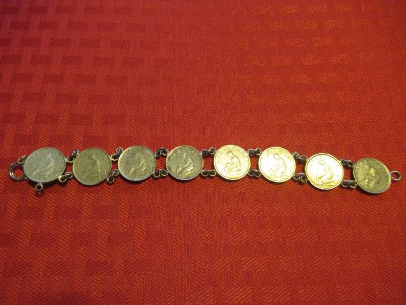 lot 337 image: COIN BRACELET
