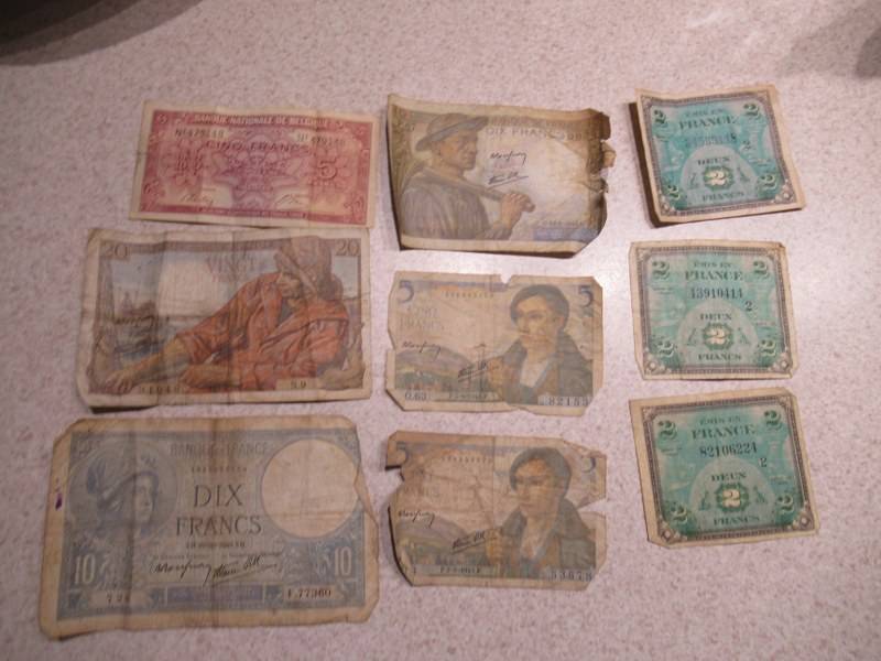 lot 341 image: FRENCH WARTIME CURRENCY