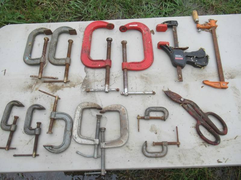 lot 109 image: C-CLAMPS