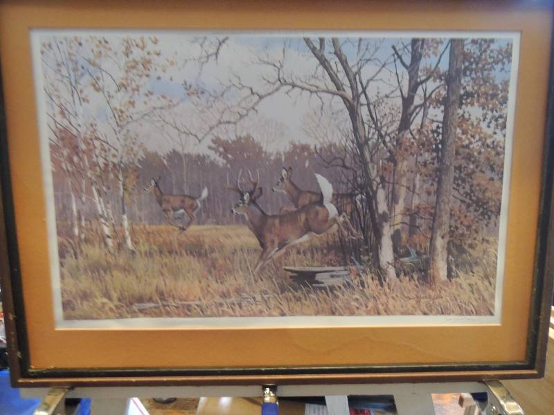 lot 24 image: Leblanc 1980    Lithograph SN 668800 Untitled F 22x30