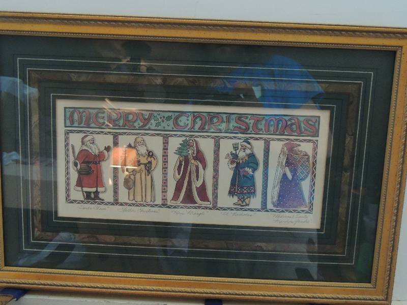 lot 33 image: Gandre, Marilyn    signed lithograph merry Christmas F 13 x 20