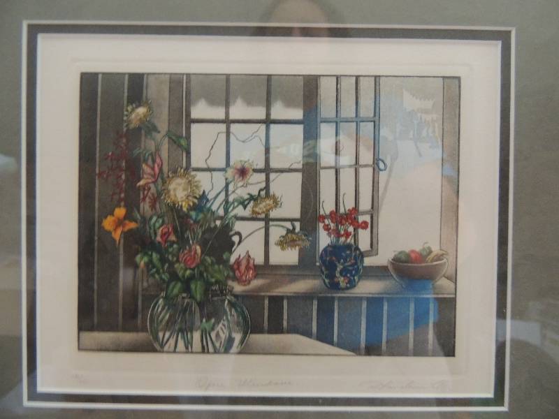 lot 39 image: Loudermilk, R  lithograph SN 296350 Open Window F 15x17
