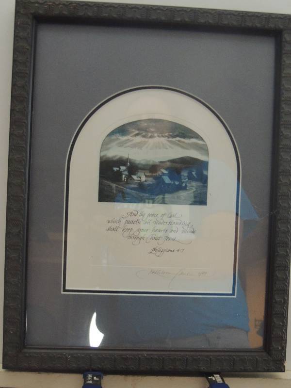 lot 40 image: Cantin, Kathleen   Lithograph signed Philippians 47 F 16x13