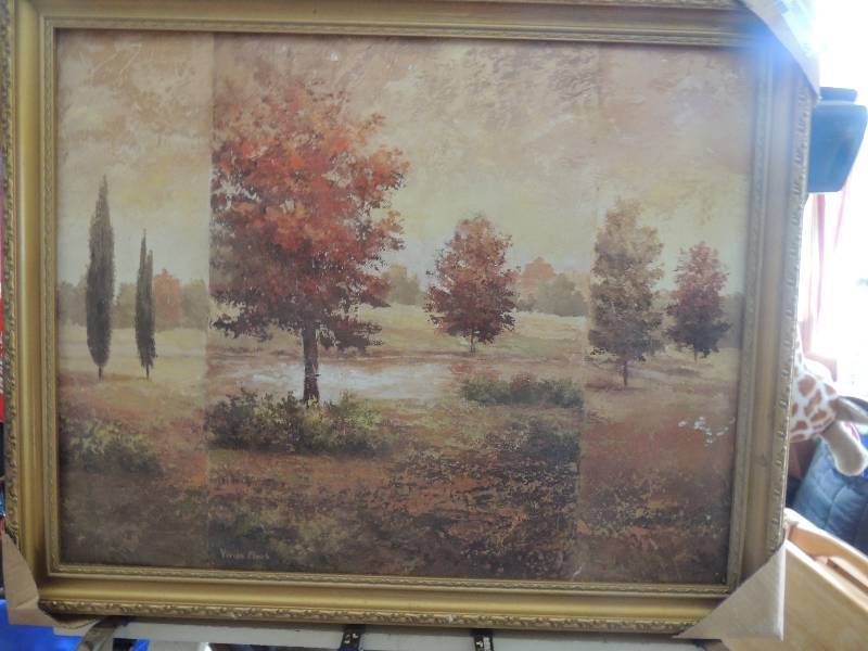 lot 46 image: Flasch, Vivian   Print on card board Trees F26x32