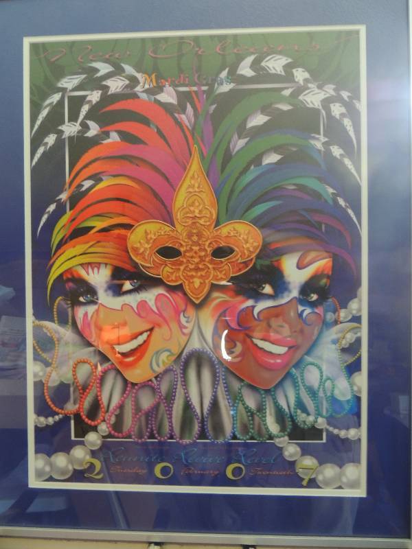 lot 52 image: Poster Art New Orleans Mardi Gras 2007  31x25
