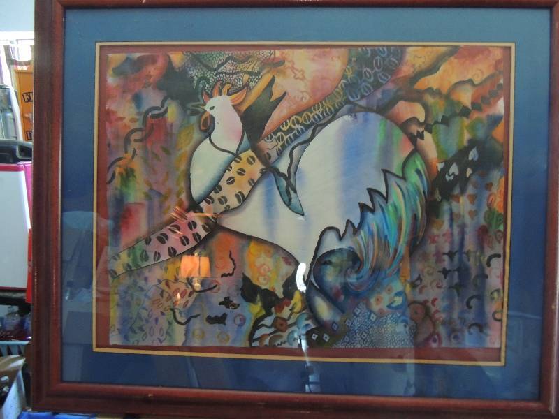lot 60 image: McCown- Original Watercolor  2001 Abstract F 34 x 30 A 22 x 30