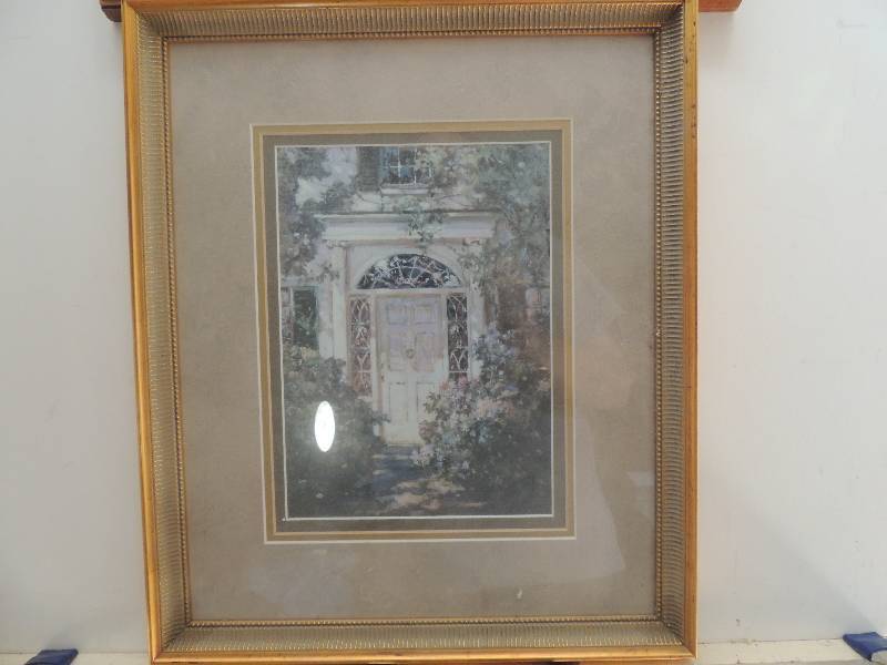 lot 80 image: Scauyl() Lithograph Front Door F 19x16