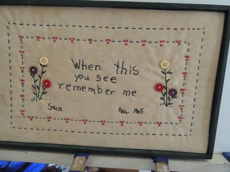 lot 101 image: Sara 1905  Vintage Embroidery  When You See This�